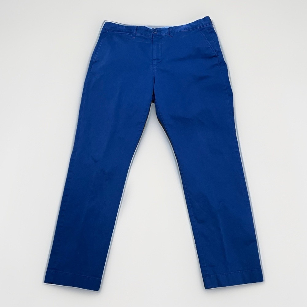 J.Crew Re-Imagined 770 Straight Stretch Chino Pants Mens 34x30 Navy Blue